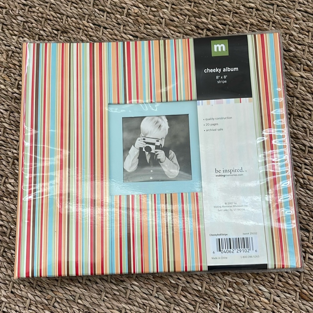 Making Memories album cheeky 8” x 8” stripe